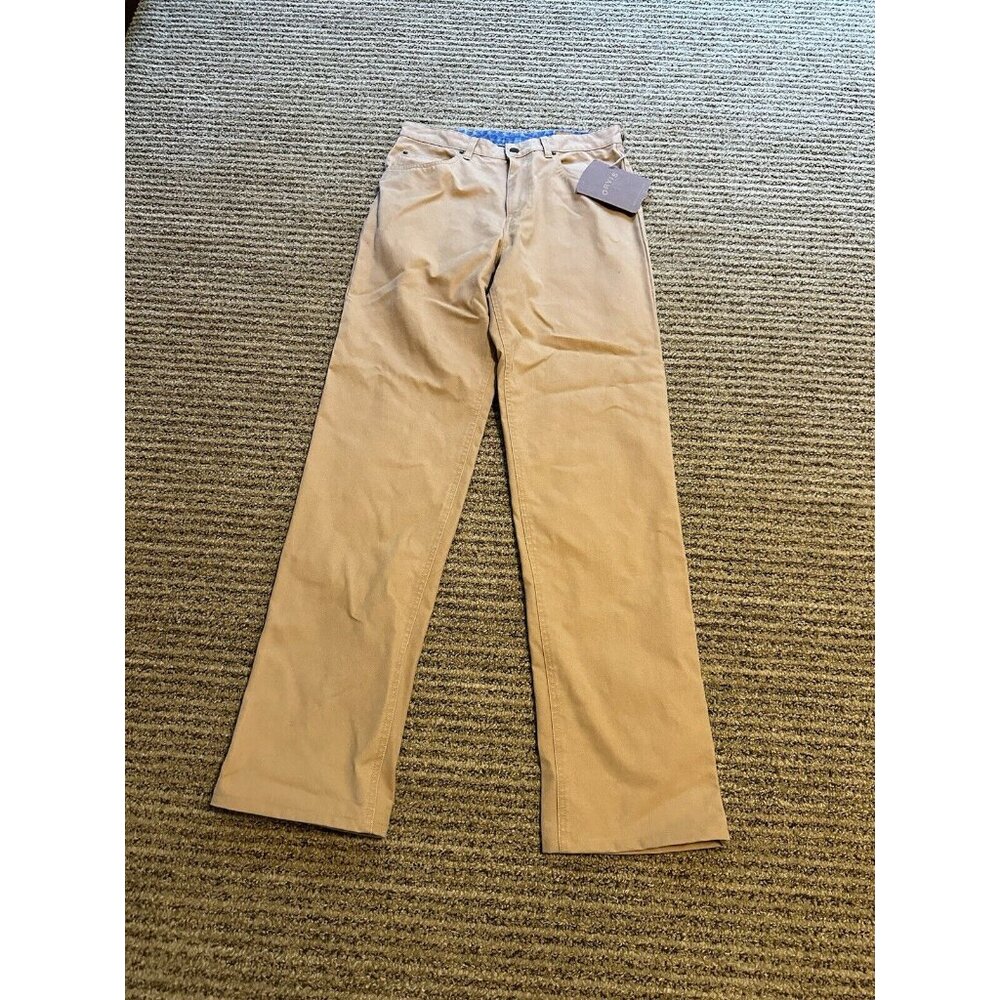 NEW Orvis Jeans Men's 32 X 34 Sage KHP Canvas Cotton 5-Pocket Fishing Outdoors